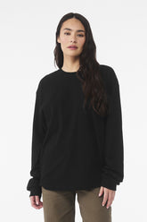 BELLA+CANVAS® Unisex 6-Ounce Heavyweight Long Sleeve Tee - Black - XS